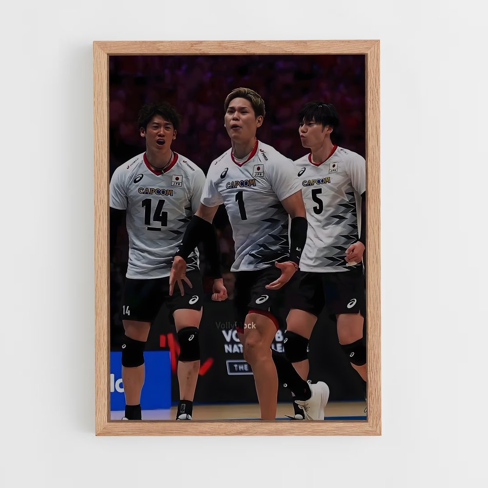Poster Japan de national – affiche Volleyball (vue 4)